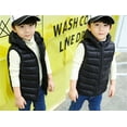 thumbnail image 2 of TOWED22 Baby Boys Girls Puffer Vest Toddler Baby Girls Cute Pattern Zipper Windproof Sleeveless Vest Coat(Black,12-15 Y), 2 of 4