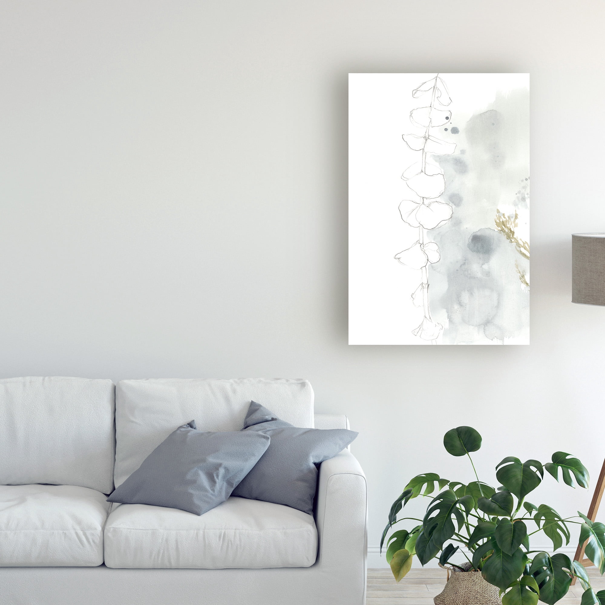 Trademark Fine Art 'Wildflower Triptych I' Canvas Art by Jennifer Goldberger