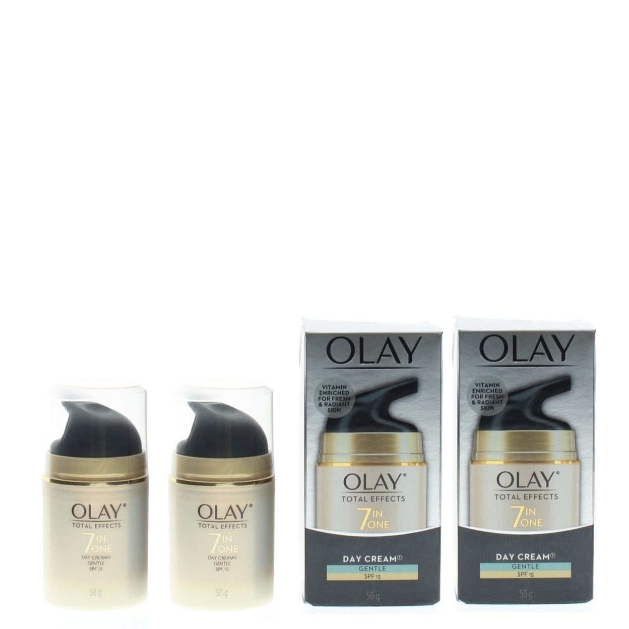 Olay Total Effects 7inOne Day Cream Gentle UV SPF 15 50g (2 Pack