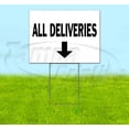 thumbnail image 1 of All Deliveries Down (18" x 24") Yard Sign, Includes Metal Step Stake, 1 of 6