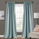 thumbnail image 1 of Lush Dcor Paneles de cortina de ventana opacos con leng黣ta trasera aislada Conjunto azul 52X84 Lush Decor 16T003893, 1 of 2