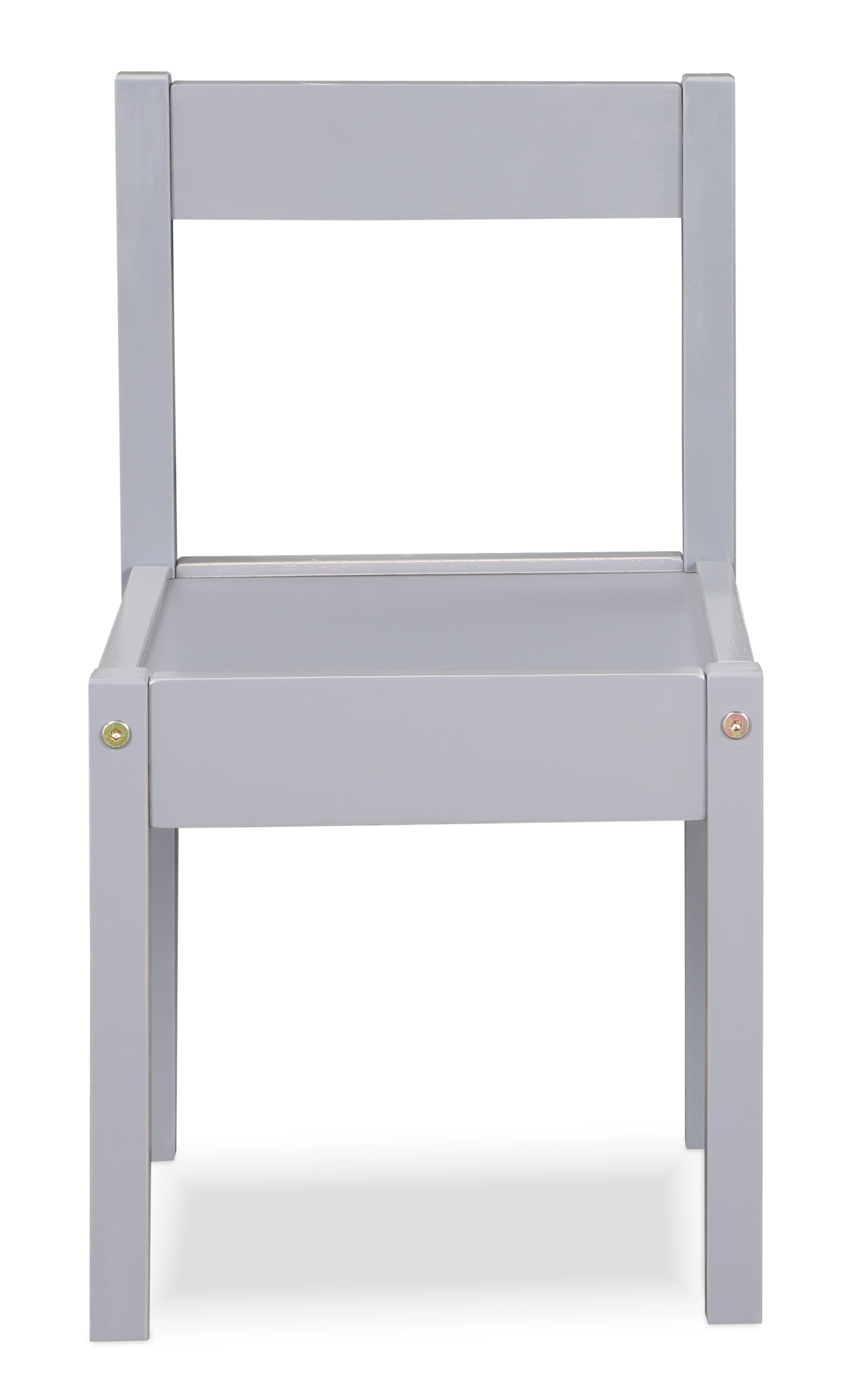 Olive & Opie Della Kids 3-Piece Activity Table and Chair Set, Gray