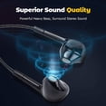 thumbnail image 2 of Jogteg Earbuds Headphones with Microphone Pack of 5, Noise Isolating Wired Earbuds, Earphones with Powerful Heavy Bass Stereo, Compatible with Android, Phone, Laptops, MP3 and Most 3.5mm Interface, 2 of 5
