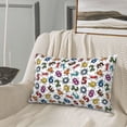 thumbnail image 4 of Plush Throw Pillow Covers, colorful numbers Pillow Cases with Invisible Zipper, Breathable Microfiber Pillow Cases Standard Size for Sleeping Bedroom Sofa Living Room 16x24, 4 of 5