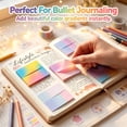 thumbnail image 6 of YardChic 1Pc Lined Transparent Sticky Notes, 240 Sheets Waterproof Writing Sticky Notes, Cream Tone Transparent Label Sticky Notes for Office Classroom Planner Supplies Bible Annotation Markers Tabs, 6 of 9