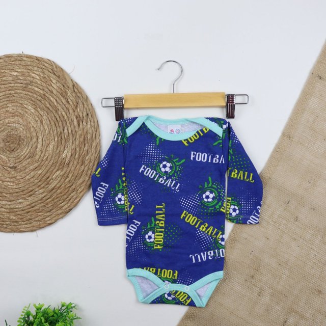 Body de gamuza estampado de manga larga - 100% algodón de primera calidad Deng Xun unisex