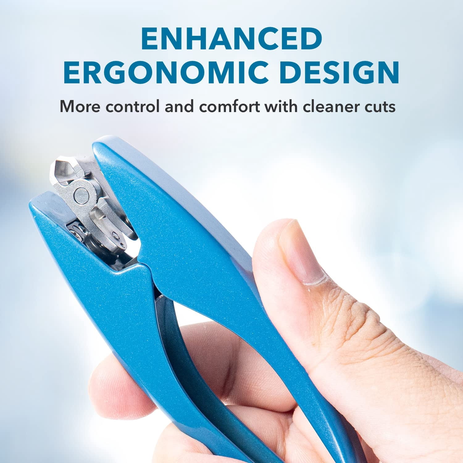 Azurro - Clipperpro Nail Clipper Stainless Steel Blades Rotate 180 for Men Women One Size - Blue
