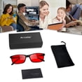 thumbnail image 7 of Joopin Rectangular Sleep Glasses with Blue Green Light Blocking, Red Light Lens for Computer Gaming, Screen Fatigue & UV400 Protection, 7 of 7