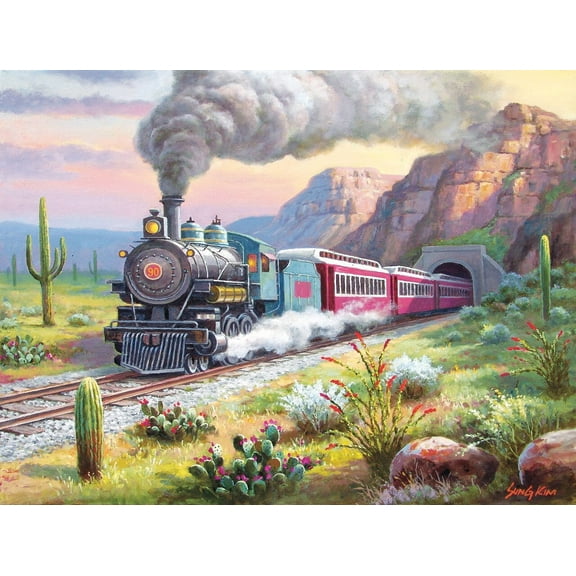 SUNSOUT INC - Desert Run - 500 pc Jigsaw Puzzle by Artist: Sung Kim - Finished Size 18" x 24" - MPN# 36643