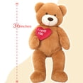 thumbnail image 6 of Tezituor 36" Teddy Bear Stuffed Animal Giant Bear Plush with I Love You Heart Plush Toy, 6 of 6
