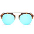 thumbnail image 1 of Dasein Semi Rimless Polarized Sunglasses Women Men Retro Sunglasses, 1 of 4