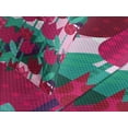 thumbnail image 4 of Ambesonne Floral Quilted Bedspread Set 3 Pcs, Abstract Tulips Flowers, Queen Size, Jade Green and Red, 4 of 5
