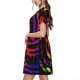 thumbnail image 2 of Disketp A Bright Abstract para Vestido de Manga Corta para Mujeres, Vestidos de Verano para Mujeres, Casual y Holgado para la Playa, 2 of 6