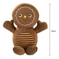 thumbnail image 6 of Callipe Christmas Plush Doll Cute Christmas Tree Gingerbread Man Doll Pillow Soft Sofa Cushion Ornament Fluffy Cartoon Stuffed Animal Pillow Toy Holiday Party Home Decoration Merry Christmas Gift, 6 of 8
