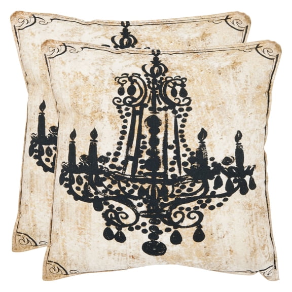 Safavieh Velleron Decorative Pillows - Beige - Set of 2