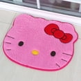 thumbnail image 5 of Cartoon Floor Mat Suede Cat Foot Mat Bathroom Absorbent Mat Children's Floor Mat Rugs for Bedroom  Bath Mat (white ,50x60cm), 5 of 6