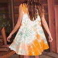 thumbnail image 5 of Ftwytp Women Casual A-Line Dress with Pockets 2024 Sleeveless V Neck Pleated Sundress Tie Dye Work Office Dresses Women's Tie Printed Casual Loose Pleated Sleeveless V-neck Dress With Pockets, 5 of 6