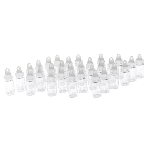 30 frascos de vidrio colgantes DIY, frascos de aceite esencial con tapón 1ML