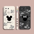 thumbnail image 2 of Phone Case For Xiaomi POCO F3 F4 F5 M2 M3 M4 M5 X2 X3 X4 X5 GT Pro 5G Capa Liquid Silicone Case Anime Cute Mickey Minnie Mouse, 2 of 5