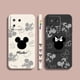 thumbnail image 2 of Phone Case For Xiaomi POCO F3 F4 F5 M2 M3 M4 M5 X2 X3 X4 X5 GT Pro 5G Capa Liquid Silicone Case Anime Cute Mickey Minnie Mouse, 2 of 5