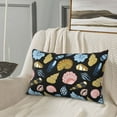 thumbnail image 4 of Plush Throw Pillow Covers, Pink Gold Blue Shell Conch Pillow Cases with Invisible Zipper, Breathable Microfiber Pillow Cases Standard Size for Sleeping Bedroom Sofa Living Room 16x24, 4 of 5