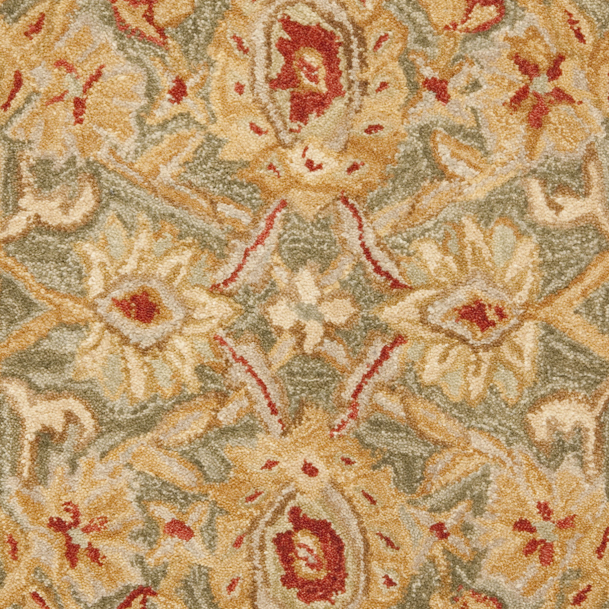 SAFAVIEH Anatolia Trinity Floral Wool Area Rug, Brown/Ivory, 2' x 3'