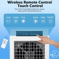 thumbnail image 3 of Evaporative Air Cooler, 3000CFM Swamp Cooler with Remote Control and 12H Timer, 4 Ice Packs, 3 Modes & Wind Speeds for Outdoor Indoor Use, 10.3 Gallon, 3 of 7