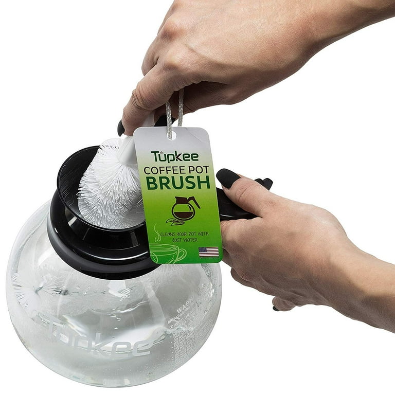 Tupkee Coffee Pot Cleaning Brush Non Scratching, Long Lasting