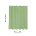 thumbnail image 3 of Waterproof Shower Curtain | Double Sided Solid Color Polka Dot | Translucent & Opaque Privacy | Durable Polyester Rayon Cotton Blend | 59.84x72.04in | Easy Clean | 1 Pack, 3 of 6