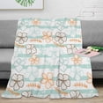 thumbnail image 6 of Cartoon Floral Cartoon Cute Throw Blanket Ultra-Soft Cozy Microfiber Fleece Throw Blankets for Home Couch, Bed and Sofa 50"x60", 6 of 10
