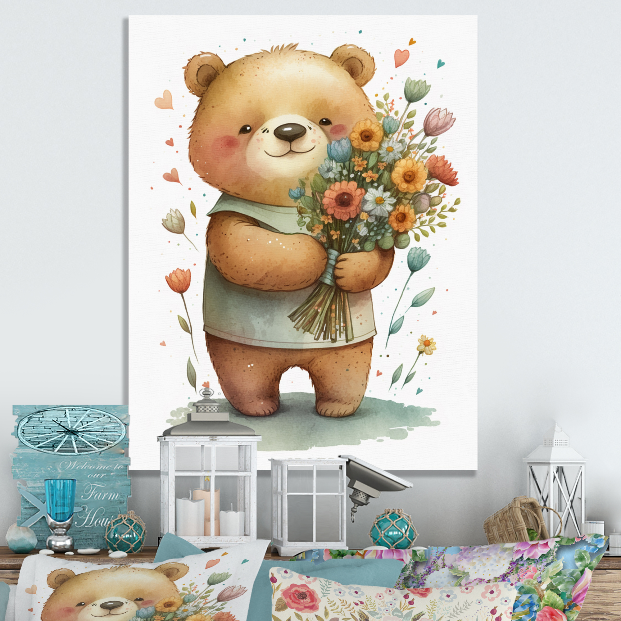 HERMA Bears With Flowers Stickers - 24 Cute Decorative Labels On 3 Sheets - View #4