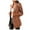 Brown, variant on ibuvkizy Lightweight Cardigans for Women Summer Jacket for Women Fashion Casual Long Sleeve Suit Collar Printed Pocket Coat Loose Cover Up Blouse Outerwear Tops