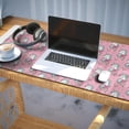thumbnail image 3 of Long Mouse Pads for Desk,Pink Cartoon Unicorn Flower Pattern Desk Mats on Top Of Desks, Desk Mouse Pad Extra Large with 3mm Non-Slip Base and Stitched Edge for Gaming,Office,Work,Home 35.4"x15.7", 3 of 6