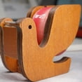 thumbnail image 6 of Adorable Cat Wooden Tape Dispenser Functional Desk Organizer with Metal Cutter Whimsical Office Decor Gift, 6 of 8