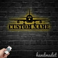 thumbnail image 4 of Handmadetneonsign Airplane Metal Wall Art Light, Airplane Metal Sign Wall Decor, Travel Metal Decor, 4 of 5