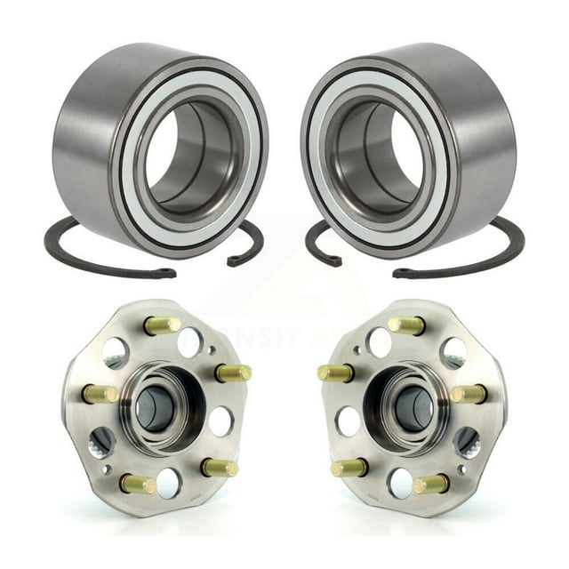 Kugel Front Rear Wheel Bearing and Hub Assembly Kit for Car 1997-2001 Honda Prelude - Left Right Side (Driver Passenger) K70-101561