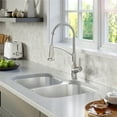 thumbnail image 5 of Karran 32" Undermount 18-Gauge Stainless Steel 40/60 Double Bowl Kitchen Sink Kit, 5 of 6