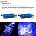 thumbnail image 5 of Spencer 4Pcs Marine Boat LED Courtesy Lights, 24V Interior Deck Walkway Stair Light Stern Cabin Lighting for Pontoon Fishing Boat Kayak Sailboat Bass Boat Vessel "Blue", 5 of 8