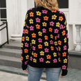 thumbnail image 4 of Bovemsi Sweaters for Women Cozy Autumn New Round Neck Knitted Long Sleeve Sweater Women's Print Warm Comfortable Fit Street Style Fall Sweaters, 4 of 9