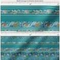 thumbnail image 2 of Soimoi Cotton Voile Fabric Coral,Shell & Fish Ocean Print Fabric by The Yard 42 Inch Wide, 2 of 7