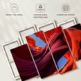 thumbnail image 6 of Elephant Stock Curve At Antelope Canyon Arizona Wall Art - Horizontal Multi Panel Canvas - Living Room Wall Decor - Nature Multi Panel - Red And Orange Decor - 52" x 32", 6 of 8