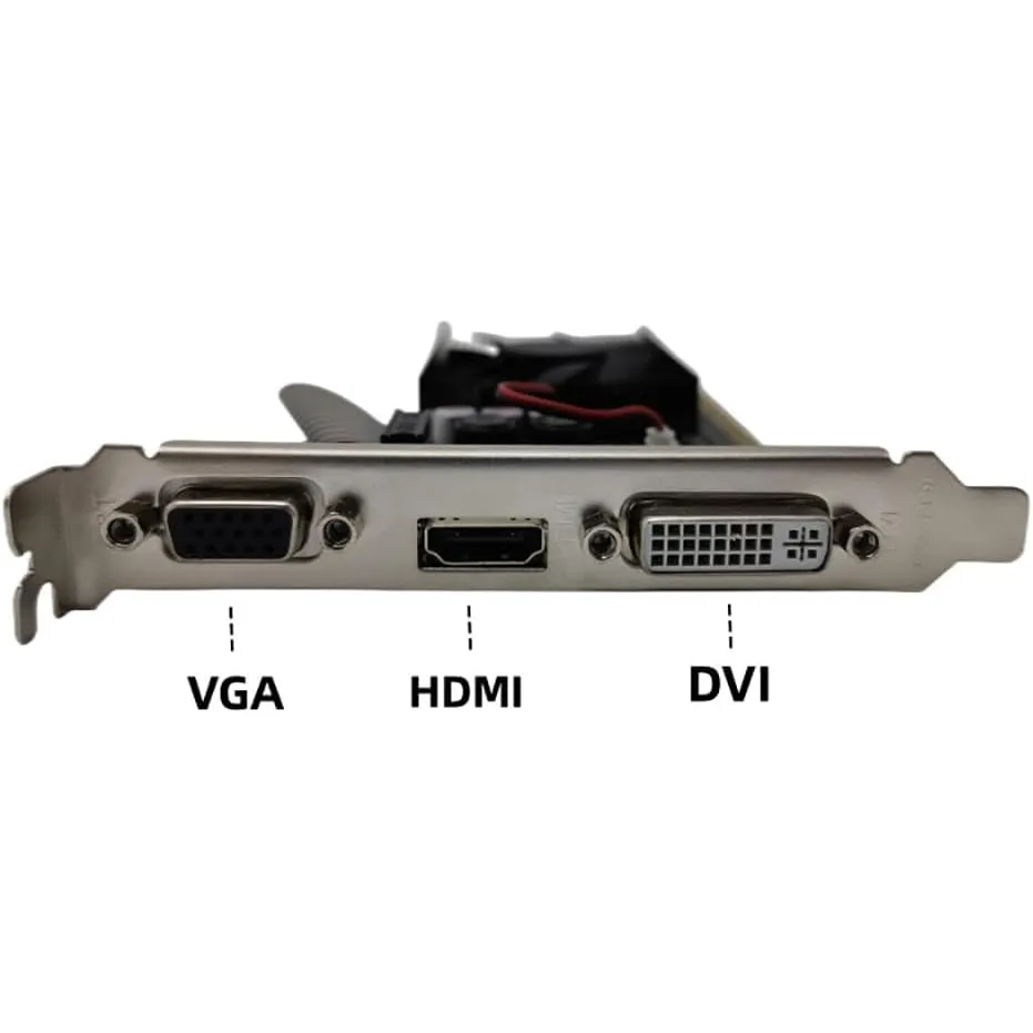 GT730 Graphics Card, 64Bit 810MHZ 2GB DDR3 Graphics Card, 2560x1600 PC Video Card, PCI Express 2.0, with DVI I, VGA, HDMI Interface (GT730 2GB GDDR3)