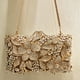 thumbnail image 3 of XIYUAN, recién llegado, bolso de noche de diamantes de oro y plata para mujer, bolso de mano con flores y cristales para fiesta de cumpleaños, bolso de mano para boda, novia, gala, bolso floral, 3 of 4
