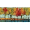thumbnail image 2 of Jensen, Asia 14x9 Black Ornate Wood Framed with Double Matting Museum Art Print Titled - Lollipop Trees, 2 of 4