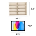 thumbnail image 4 of Organizador de Gafas Frebeauty con 8 Compartimentos de Terciopelo Beige, 4 of 7