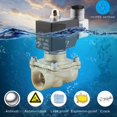 thumbnail image 1 of Practical 3/4 Inch AC 220V 2W Square Coil Pure Copper Direct Acting Solenoid Valve Single Electromagnetic Valve, 1 of 8