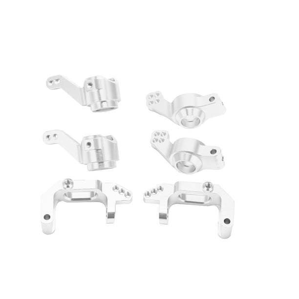 Kit de montaje de cubo de dirección de aleación de aluminio juego de montaje de cubo de dirección de rodamiento de bolas de resistencia a la corrosión Durable fuerte para 1/10 LHCER Otros