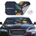 thumbnail image 2 of Kdxio Space Print Windshield Sun Shade,UV Rays and Sun Heat Protection,Sunshade for Car Windshield,Car Shade Front Windshield - Medium, 2 of 6