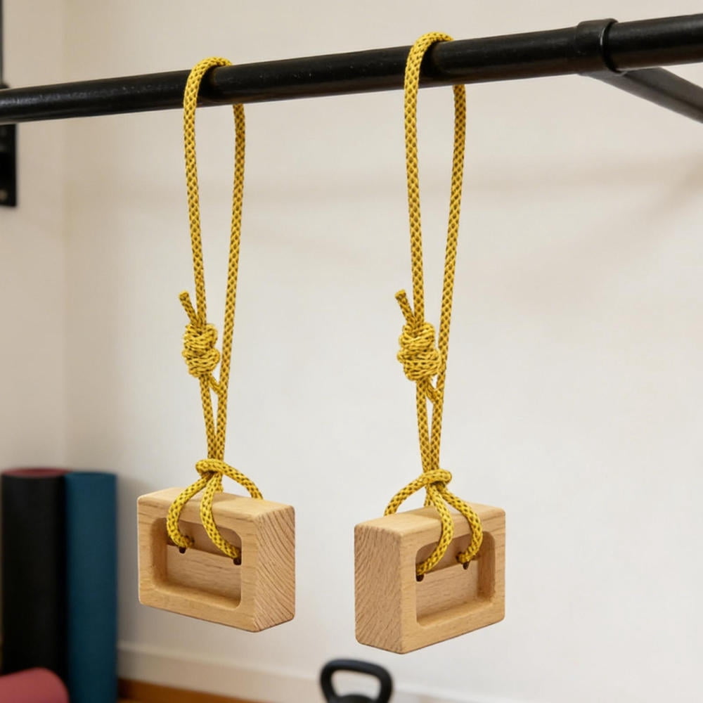 Ksruee Climbing Hangboard Finger Grip Strength Training Board Wooden Climbing Fingerboard for Rock Climbers Home Gym Indoor Doorway Wall Outdoor Bouldering Pull Up Workout