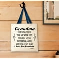 thumbnail image 3 of ThisWear Gifts for Grandma Grandma You Are A Special Gift From Above Poem Navy Handle Canvas Tote Bag, 3 of 3